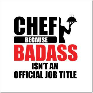 Chef badass job title Posters and Art